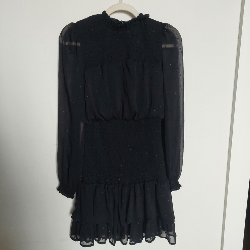 Semi Translucent Black Party Dress